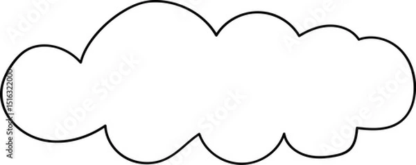 Obraz Cute Cloud Outline