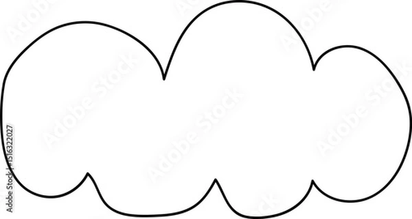 Obraz Cute Cloud Outline