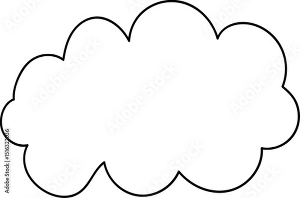 Obraz Cute Cloud Outline