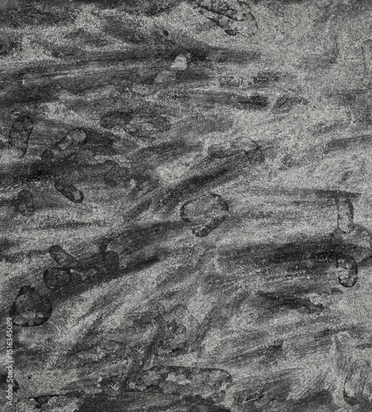Fototapeta Abstract gray background showing chalkboard texture with smudged writing