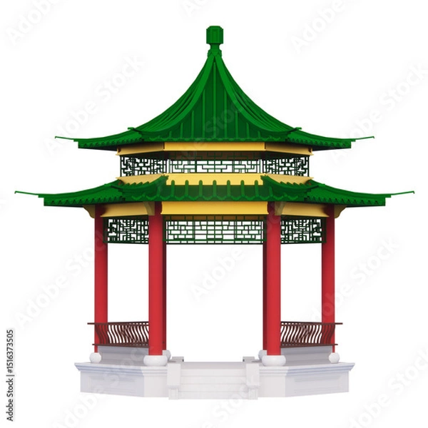 Obraz red chinese gate