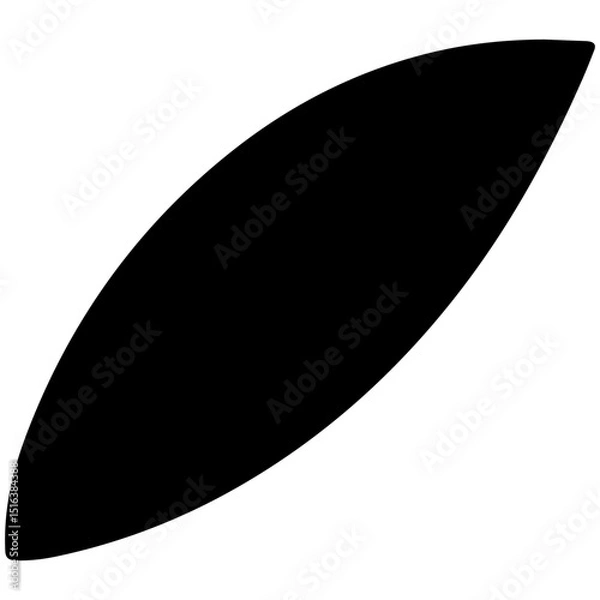 Obraz black abstract shape