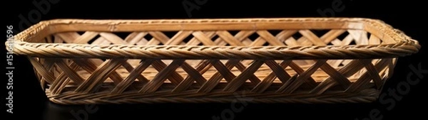 Fototapeta Rectangular woven basket