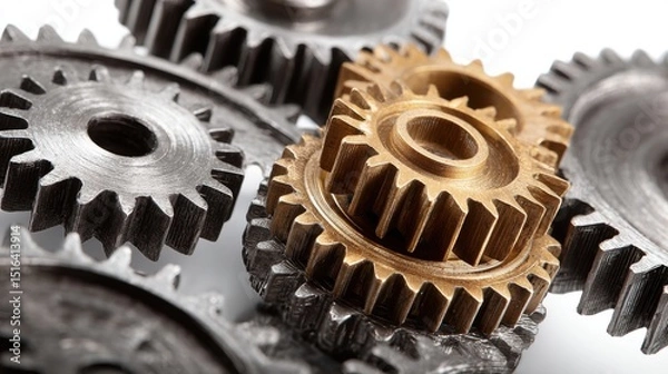 Fototapeta Interlocking gears