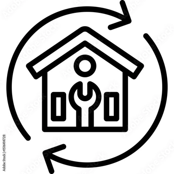 Obraz Home Renovation Icon