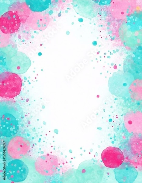Fototapeta Generated image party paper colors, stationary 