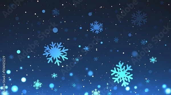Fototapeta Winter Snowflake Background
