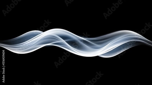 Obraz Abstract wavy smoke design