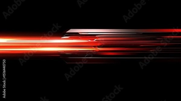 Obraz Abstract red and black design