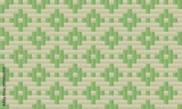 Obraz seamless traditional woven pattern called Anyaman