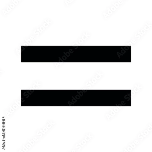 Fototapeta equal sign icon. equity symbol. justice symbol. equal calculator math icon symbol. vector illustration on transparent background