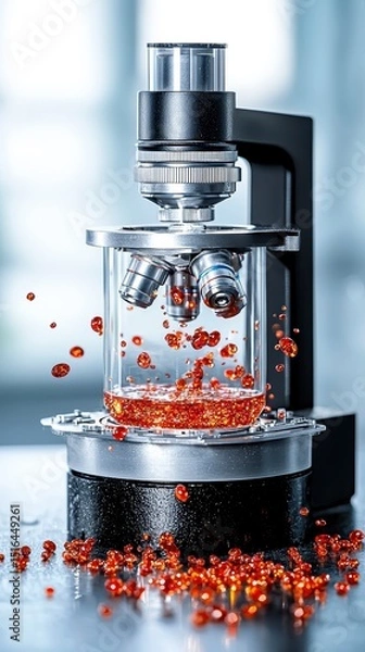 Fototapeta Liquid Analysis in Laboratory, Science Experiment, Modern Research Environment