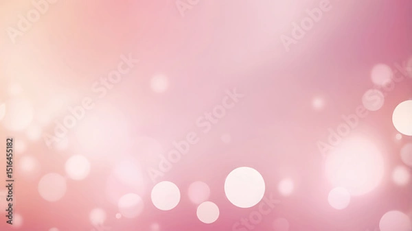 Obraz Elegant abstract pink background with soft bokeh light, modern texture, bright wallpaper design, smooth gradient surface pattern illustration template art style ai