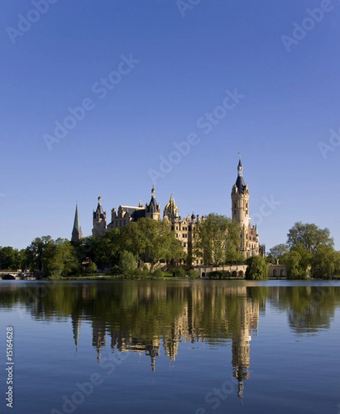 Obraz Schweriner Schloss Spiegelung