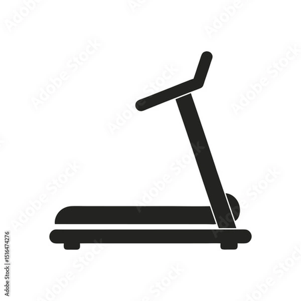 Fototapeta  treadmill machine, gym equipment isolated on white background