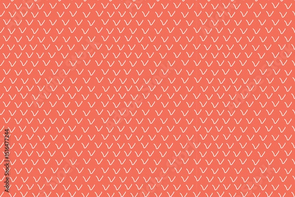 Obraz Beautiful seamless Scandinavian pattern on an orange background. Abstract pattern. For backgrounds, wallpapers, textiles, packaging, or  website.