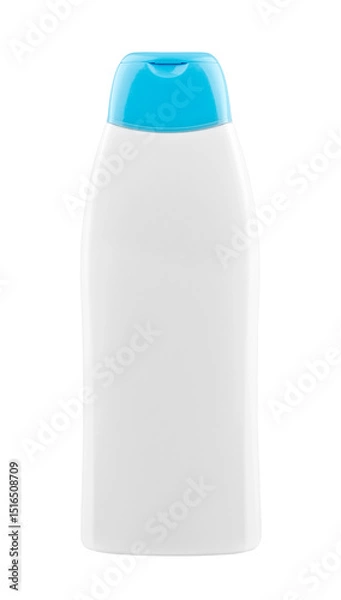 Fototapeta White shampoo bottle isolated on transparent background. PNG format