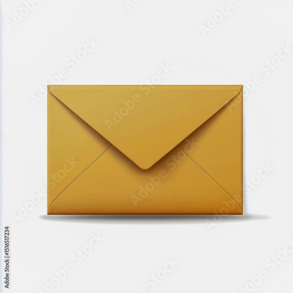 Fototapeta The envelope icon isolated on white background.