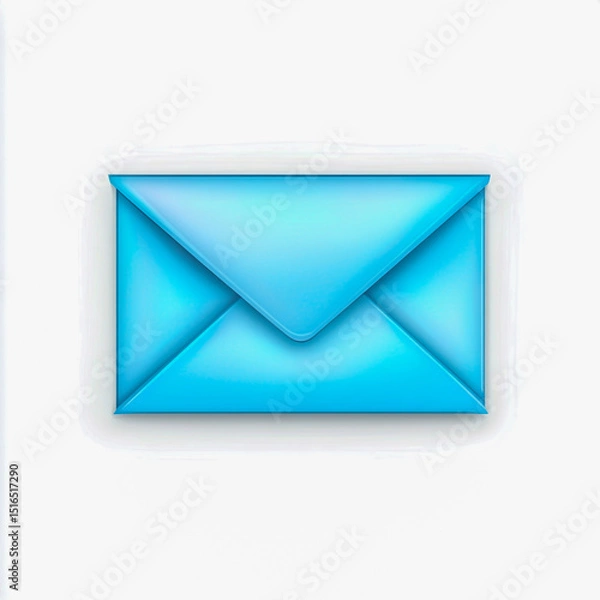 Fototapeta The envelope icon isolated on white background.