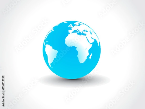 Fototapeta globe on white background