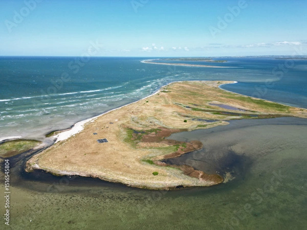 Obraz Vogelschutzgebiet Insel Poel in der Ostseee - Drohne Panorma