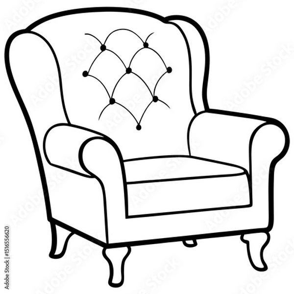 Obraz Armchair art vector