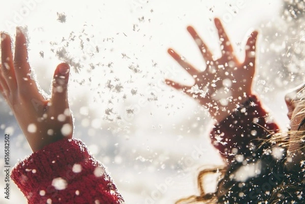 Fototapeta Child in the snow