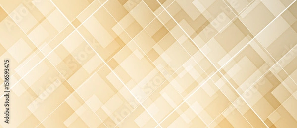 Fototapeta abstract golden background with layered shapes and intersecting lines