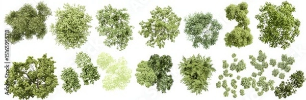 Fototapeta Suitable for garden layouts and environmental schematics.