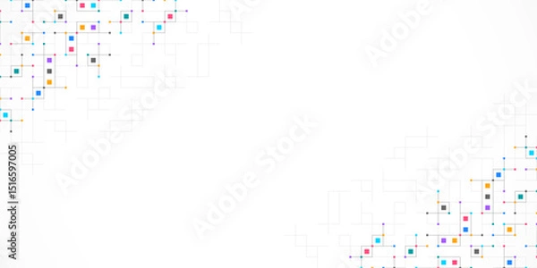 Obraz Minimalistic vector texture with linear squares pattern. Creative idea of modern design with abstract geometric background