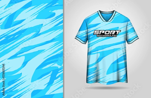 Fototapeta Sport jersey mockup with orange abstract background