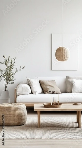 Obraz Modern Minimalist Living Room Design