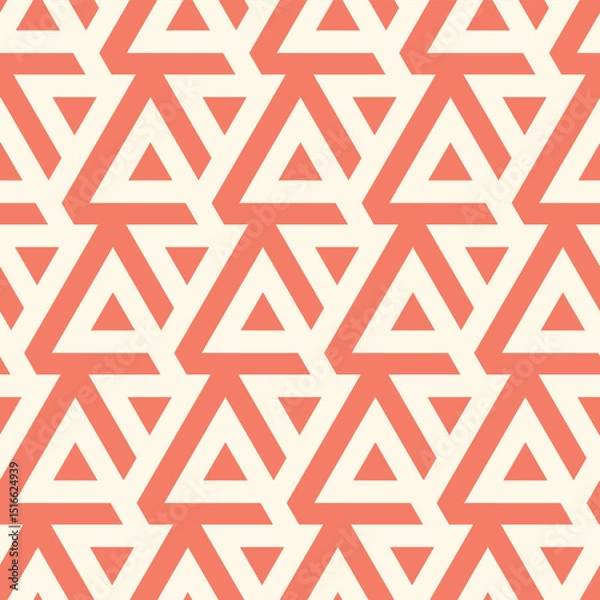 Fototapeta Abstract seamless geometric pattern from triangular shapes -vector eps8
