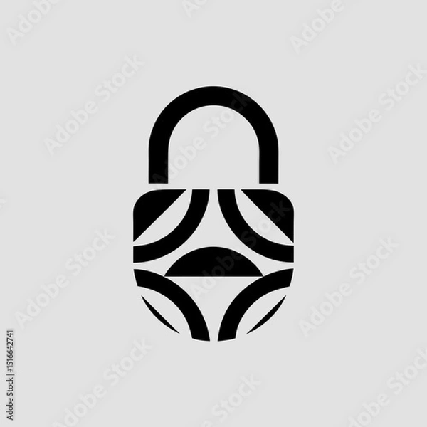 Obraz Secure lock icon design vector illustration