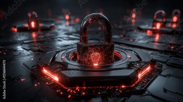 Fototapeta Businessman points at Network Security as a critical component in safeguarding digital infrastructures against unauthorized access, misuse, and cyber threats.