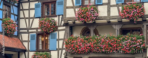 Fototapeta Eugisheim facade