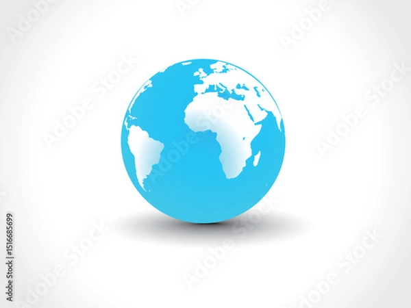 Fototapeta Globe Design Element World Map on a Globe.