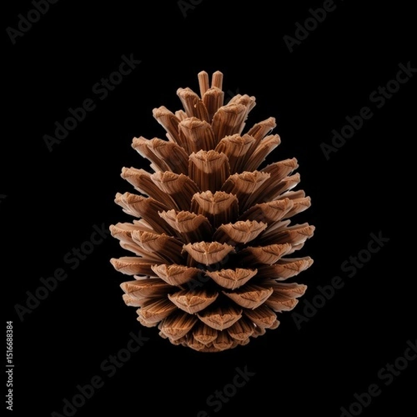 Fototapeta pine cone on transparent  background