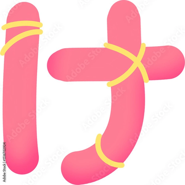 Obraz Japanese alphabet
