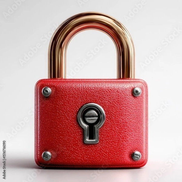 Obraz Securing Data Lock Digital Screen Visual Content Isolated Environment Concept of Security