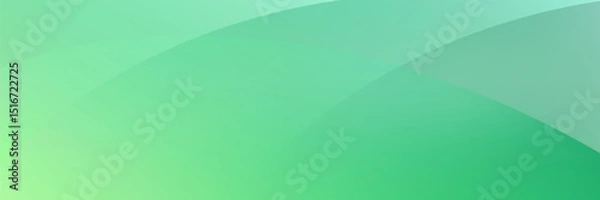 Fototapeta abstract background of realistic green curved gradient shading.  vector design concept. Decorative web layout or poster, banner