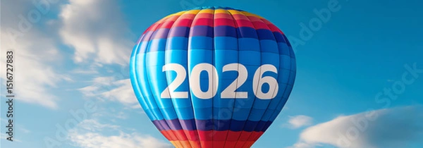 Obraz 2026 hot balloon, AI generated