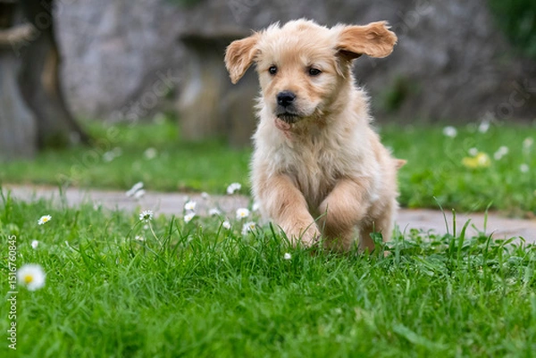 Obraz CUCCIOLI GOLDEN RETRIVER