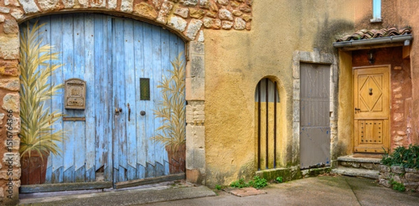 Fototapeta Roussillon facade