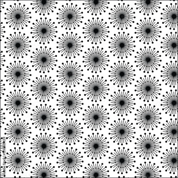 Fototapeta abestract new geometric flower pattern design.