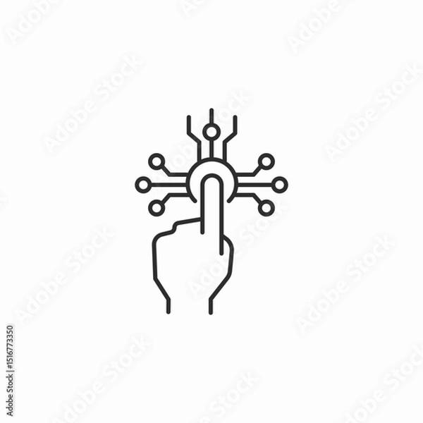 Obraz activation innovation icon sign vector