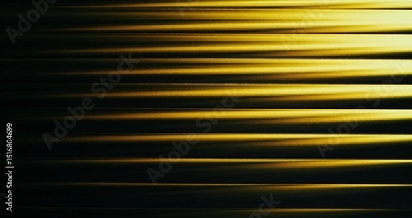 Obraz Abstract background. Golden shimmers on black horizontal stripes