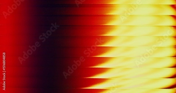 Obraz Abstract background. Golden glow on red horizontal stripes