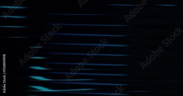 Obraz Abstract background. Blue stripes flash on black horizontal stripes