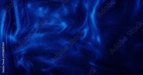 Obraz Abstract background. The blue paint with sparkles is bubbling and shimmering